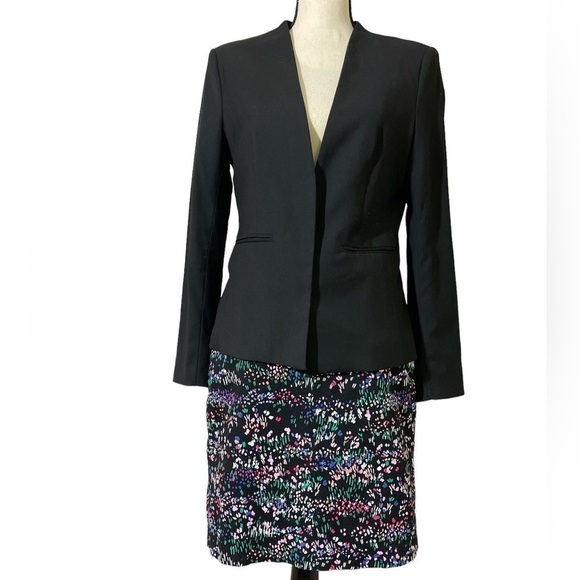 Talbots Field of Tulips Cotton Blend Pencil Skirt Sz. 8 Petite - Picture 3 of 10